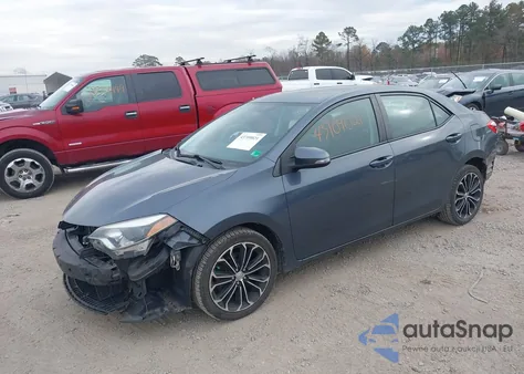 2016 Toyota Corolla S Plus из США, поврежденный, VIN 2T1BURHE3GC602313